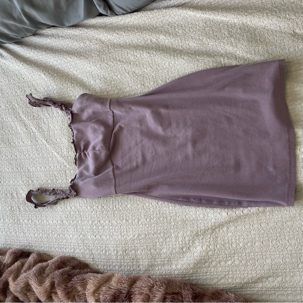Privacy Please Zinnia Mini Dress Lavender Purple Ruffle Strap Revolve Small - Picture 2 of 6